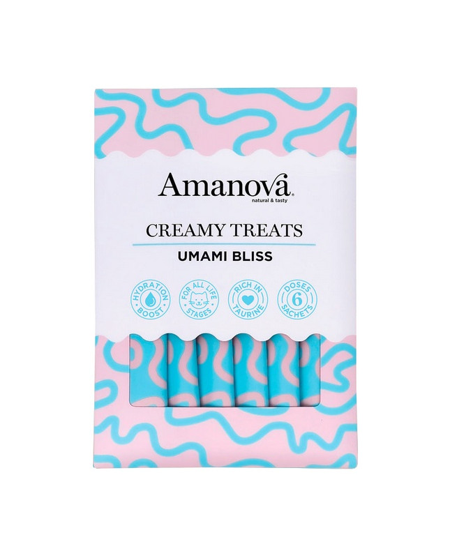 Amanova Cat Creamy Treats  Umami Bliss Chicken & Katsuobushi - Kurczak I Katsuobushi 6X15G