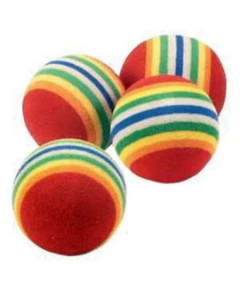 Trixie Piłki tęczowe twarde 4cm 4szt. [TX-4097]