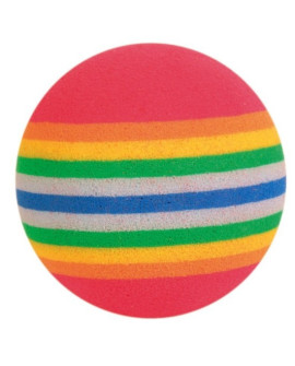 Trixie Piłki tęczowe twarde 4cm 4szt. [TX-4097]