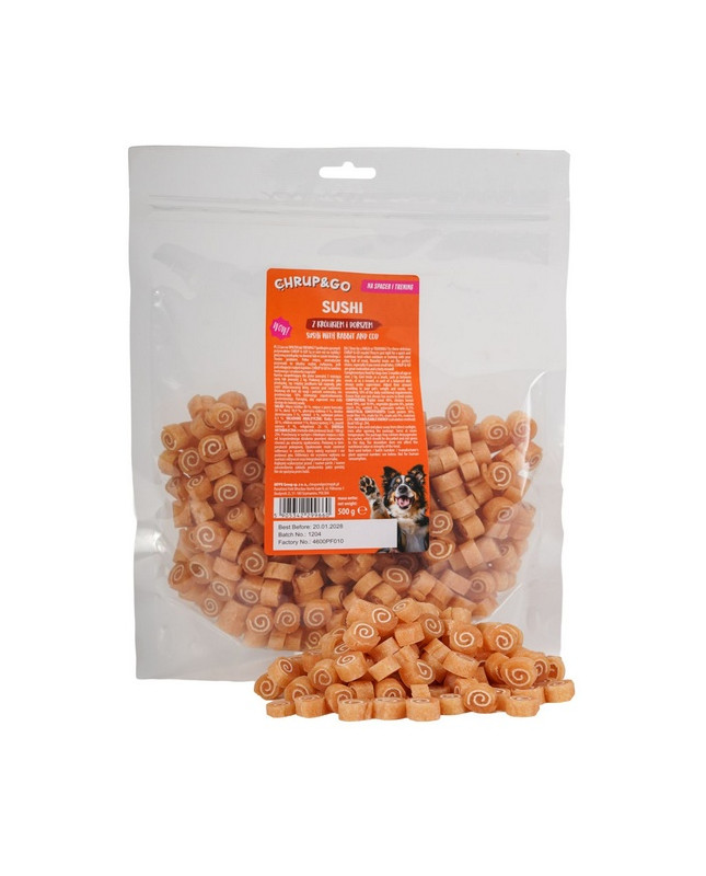 Chrup&Go Przysmak Dla Psa Sushi Królik & Dorsz 500G