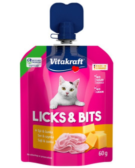 Vitakraft Cat Licks & Bits - Ser I Szynka 60G