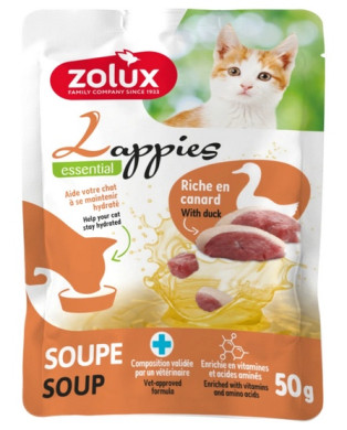 Zolux Lappies Przysmak Dla Kota - Zupa Z Kaczką 50G