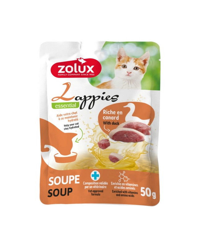 Zolux Lappies Przysmak Dla Kota - Zupa Z Kaczką 50G