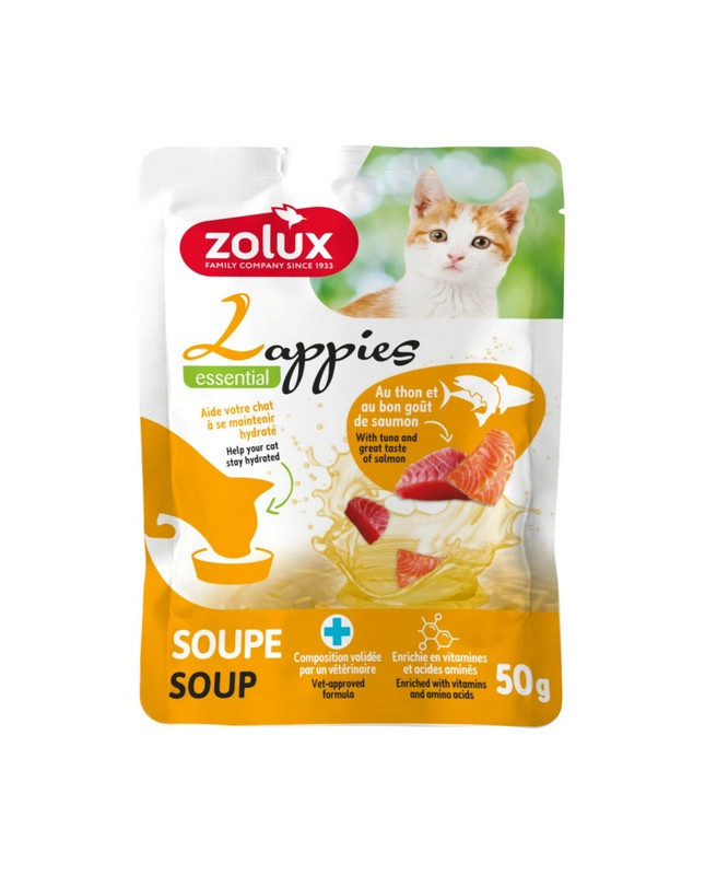 Zolux Lappies Przysmak Dla Kota - Zupa Z Tuńczykiem I Łososiem 50G