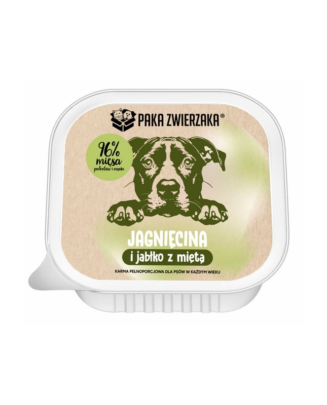 Paka Zwierzaka Jagnięcina I Jabłko Z Miętą Tacka 150G