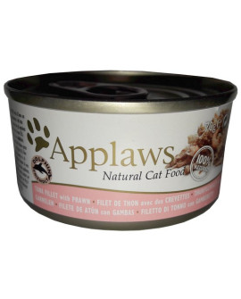 Applaws puszka dla kota Tuńczyk i Krewetki 156g
