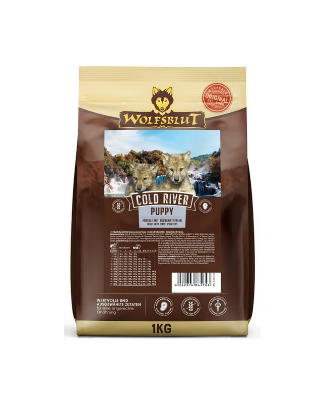 Wolfsblut Dog Cold River Puppy - Pstrąg I Bataty 1Kg
