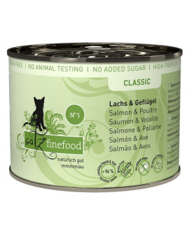 Catz Finefood Classic N.05 Łosoś i drób puszka 200g