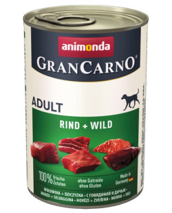 Animonda GranCarno Adult Rind Wild Wołowina + Dziczyzna puszka 400g