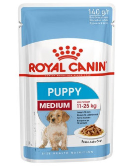 Royal Canin Medium Puppy karma mokra w sosie dla szczeniąt, od 2 do 12 miesiąca, ras średnich 140g