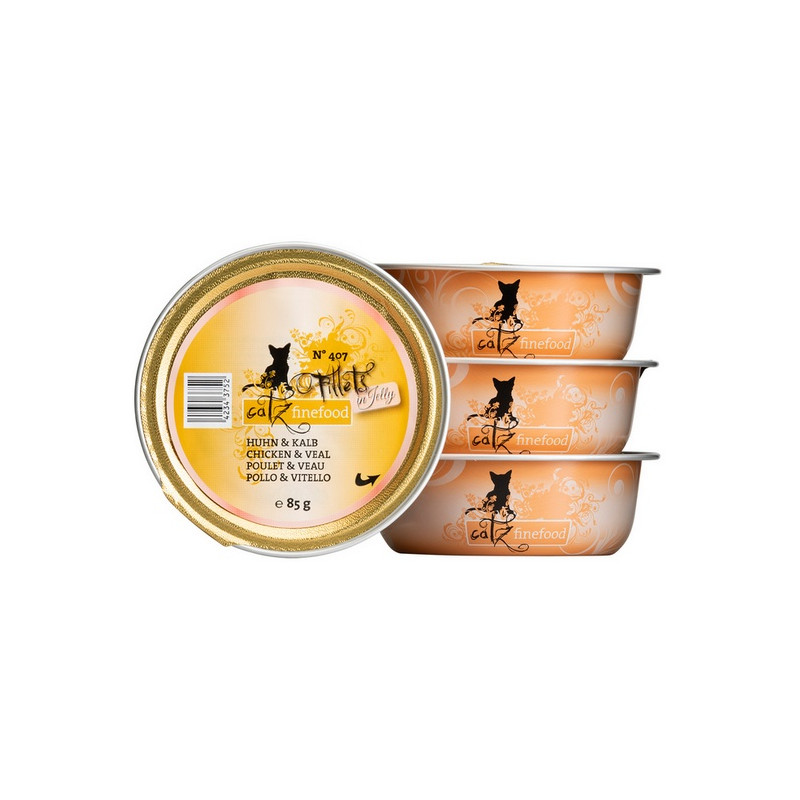 Catz Finefood Filety N.407 Kurczak/Cielęcina tacka 85g