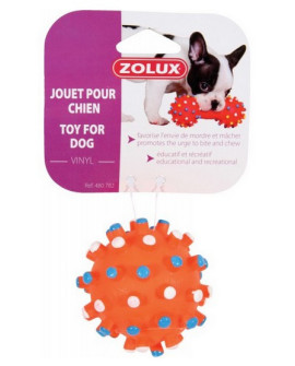 Zolux Zabawka winylowa piłka z wypustkami 7cm [480782]