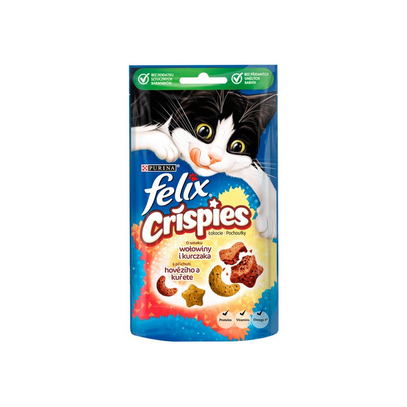 Felix Crispies Wołowina i Kurczak 45g