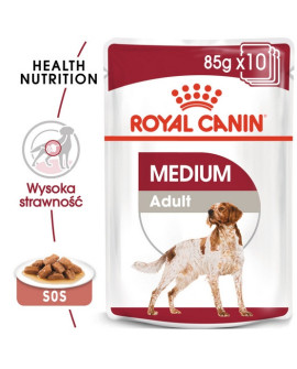 Royal Canin Medium Adult karma mokra w sosie dla psów dorosłych, ras średnich saszetika 140g