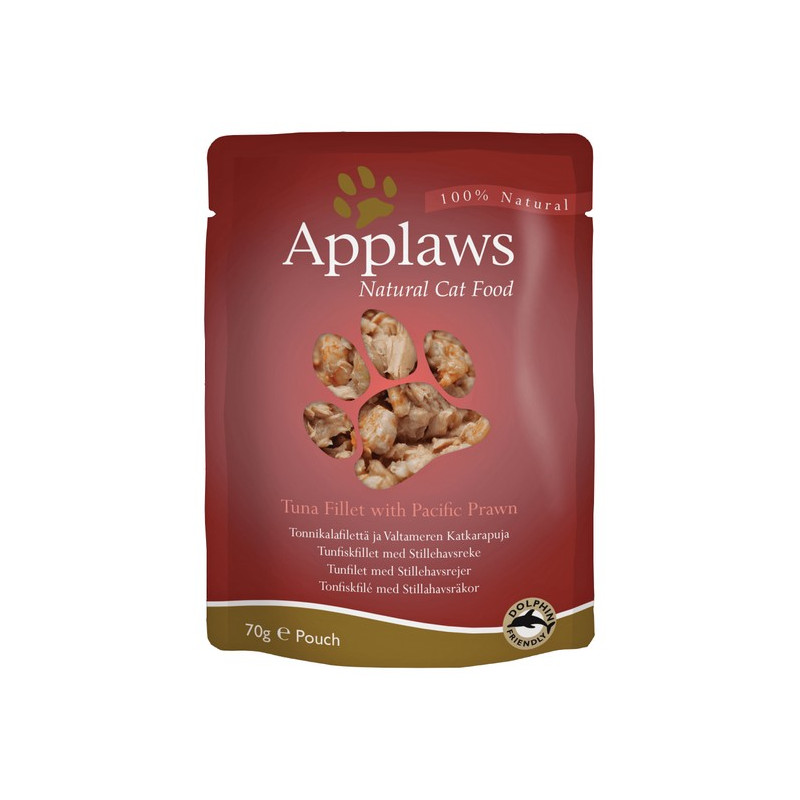 Applaws saszetka dla kota Tuńczyk i Krewetki Pacyficzne 70g