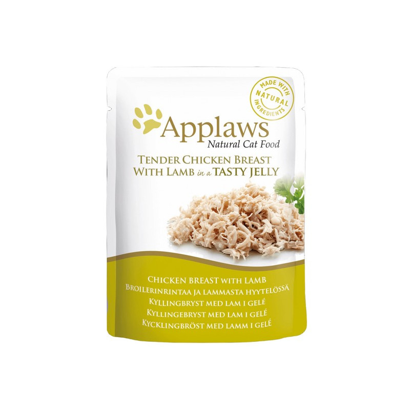 Applaws saszetka dla kota kurczak z jagnięciną w galaretce 70g