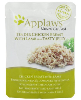 Applaws saszetka dla kota kurczak z jagnięciną w galaretce 70g