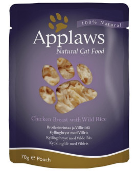 Applaws saszetka dla kota Kurczak i Dziki Ryż 70g