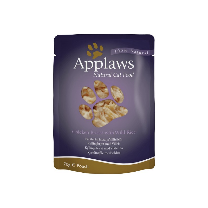 Applaws saszetka dla kota Kurczak i Dziki Ryż 70g