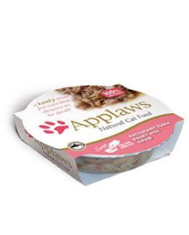 Applaws miseczka dla kota Filet z Tuńczyka z Krabami 60g