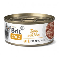 Brit Care Cat Turkey Pate & Ham puszka 70g