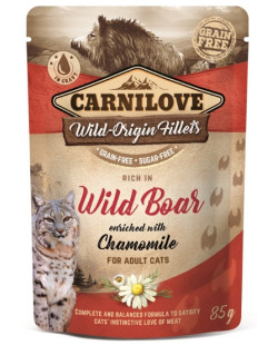 Carnilove Cat Wild Boar & Chamomile - dzik i rumianek saszetka 85g