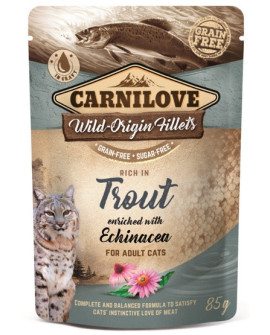 Carnilove Cat Trout & Echinacea - pstrąg i Echinacea saszetka 85g
