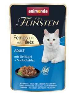 Animonda vom Feinsten Cat Adult Drób + filet z mintaja saszetka 85g