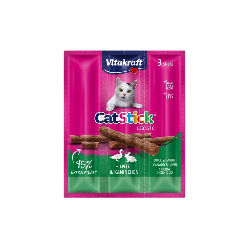 Vitakraft Cat Stick Classic Kaczka i Królik 18g [18200]