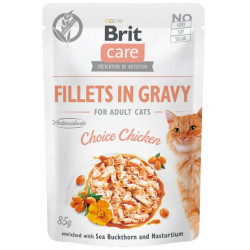 Brit Care Cat Fillets In Gravy Choice Chicken saszetka 85g