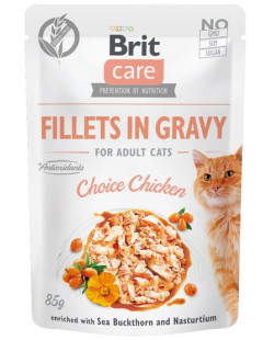 Brit Care Cat Fillets In Gravy Choice Chicken saszetka 85g