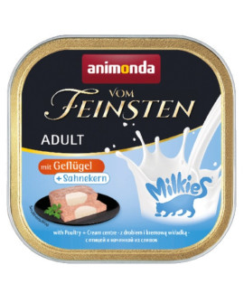Animonda vom Feinsten Milkies Cat Drób + Sos kremowy tacka 100g