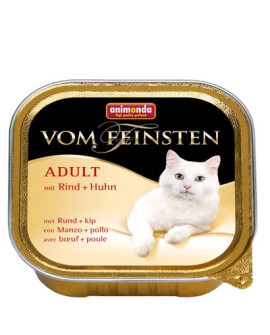 Animonda vom Feinsten Cat Adult Wołowina z Kurczakiem tacka 100g
