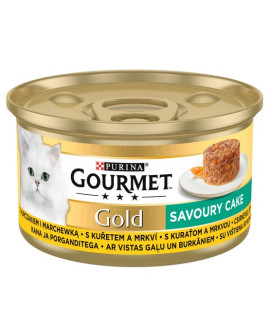 Gourmet Gold Savoury Cake z Kurczakiem i marchewką 85g
