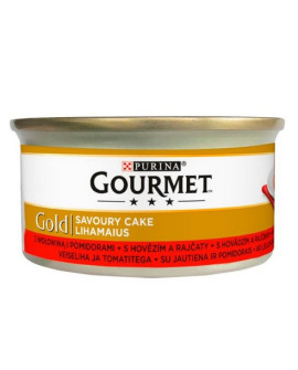 Gourmet Gold Savoury Cake z Wołowiną i pomidorami 85g