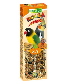 Nestor Kolba 2w1 Papuga średnia biszkopt i miód 2szt