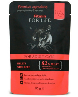 Fitmin Cat For Life Adult Beef saszetka 85g