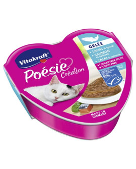 Vitakraft Poesie galaretka łosoś i szpinak tacka 85g