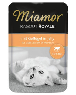 Miamor Ragout Royale Kitten z Drobiem w galaretce saszetka 100g