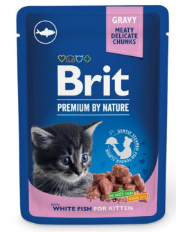 Brit Premium By Nature Cat Kitten White Fish sos saszetka 100g