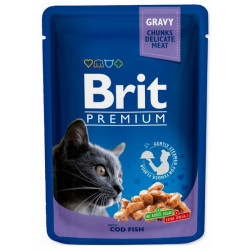 Brit Premium Cat Adult COD Fish Dorsz saszetka 100g