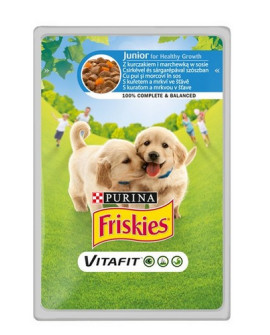 Friskies Dog Junior Kurczak i marchewka w sosie saszetka 100g