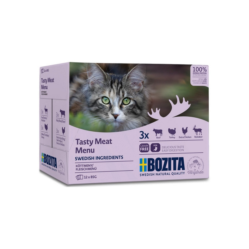 Bozita Cat Multibox z mięsem w sosie saszetki 12x85g