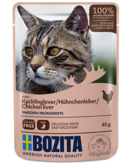 Bozita Cat Wątróbka kurczaka w galaretce saszetka 85g