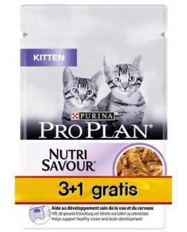 Purina Pro Plan Cat Junior saszetka 4x85g 3+1 gratis