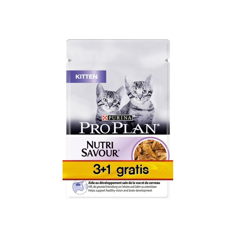 Purina Pro Plan Cat Junior saszetka 4x85g 3+1 gratis