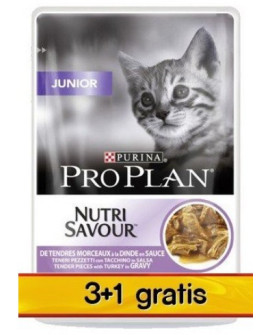 Purina Pro Plan Cat Junior saszetka 4x85g 3+1 gratis
