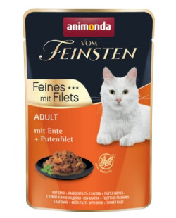 Animonda vom Feinsten Cat Adult Kaczka + filet z indyka saszetka 85g