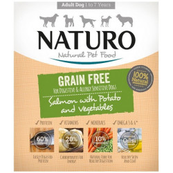 Naturo Grain Free Łosoś, ziemniaki i warzywa 400g