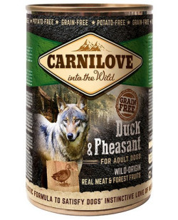 Carnilove Dog Wild Meat Duck & Pheasant Adult - kaczka i bażant puszka 400g